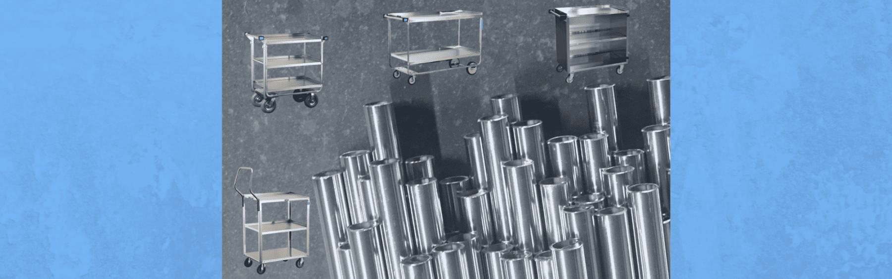 utility carts around stainless steel