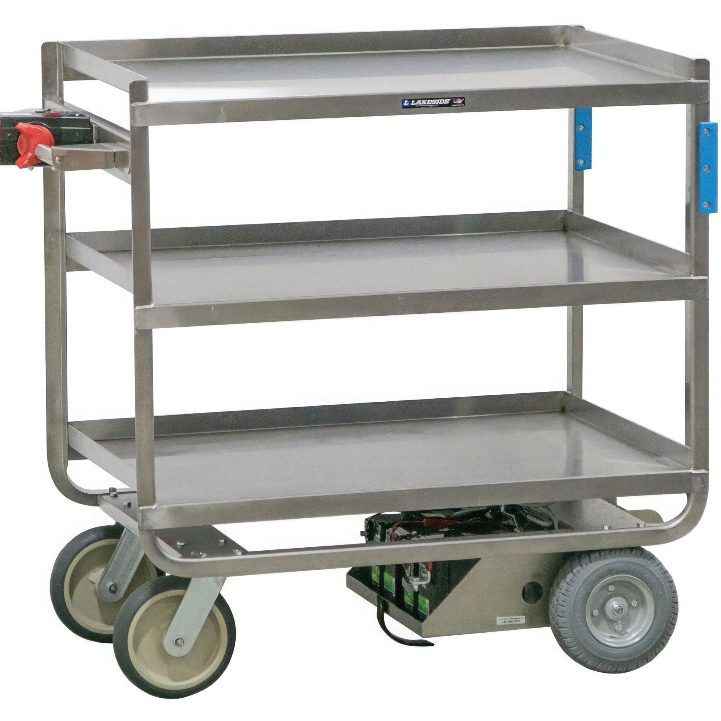 Lakeside 163422 Motorized Utility Cart, (3) 24 x 36-in. Shelves, 1000-Lb.  Capacity