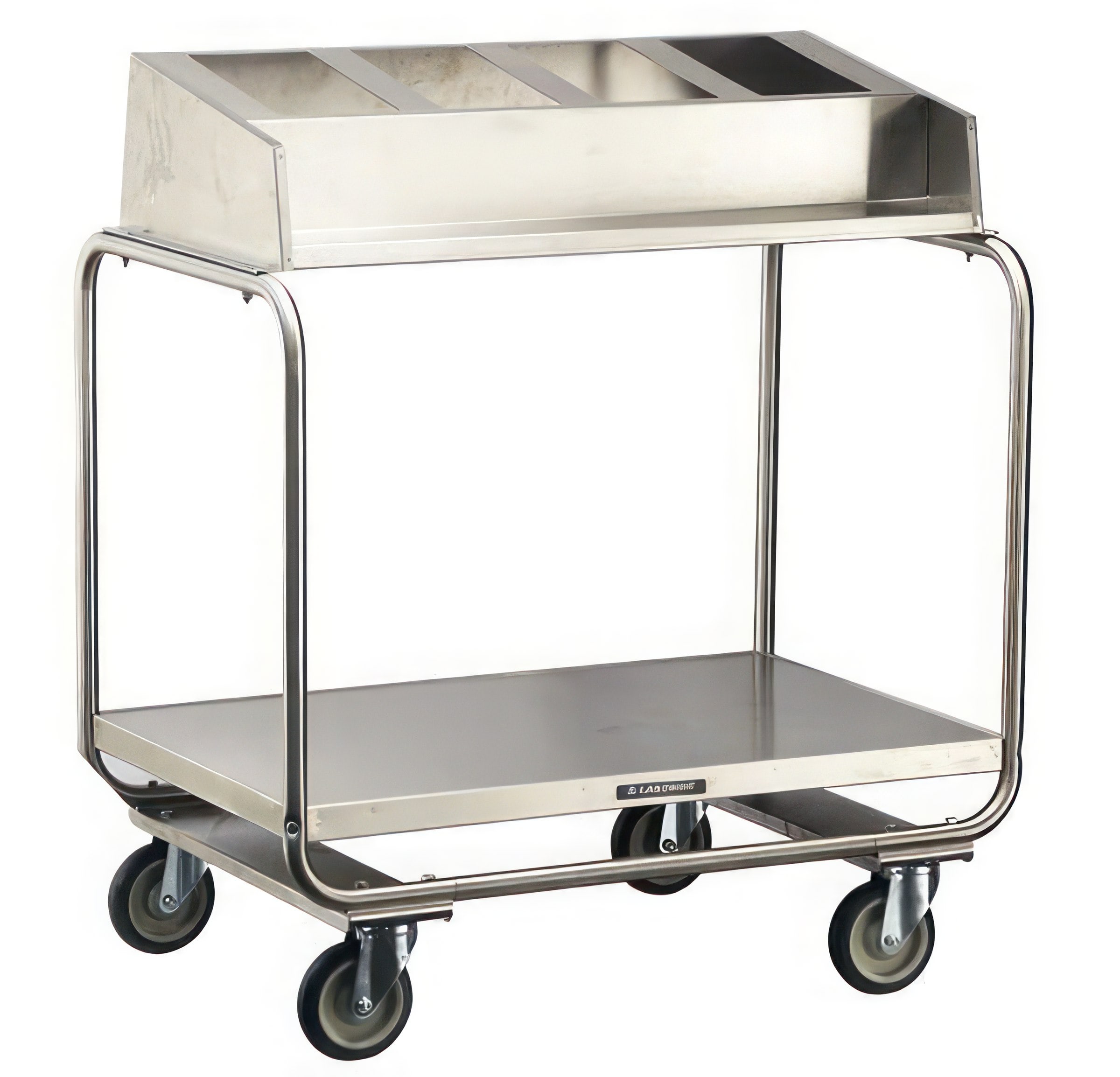 Channel 468S 40 Tray Bottom Load Double Stainless Steel Cafeteria Tray Rack  - Assembled