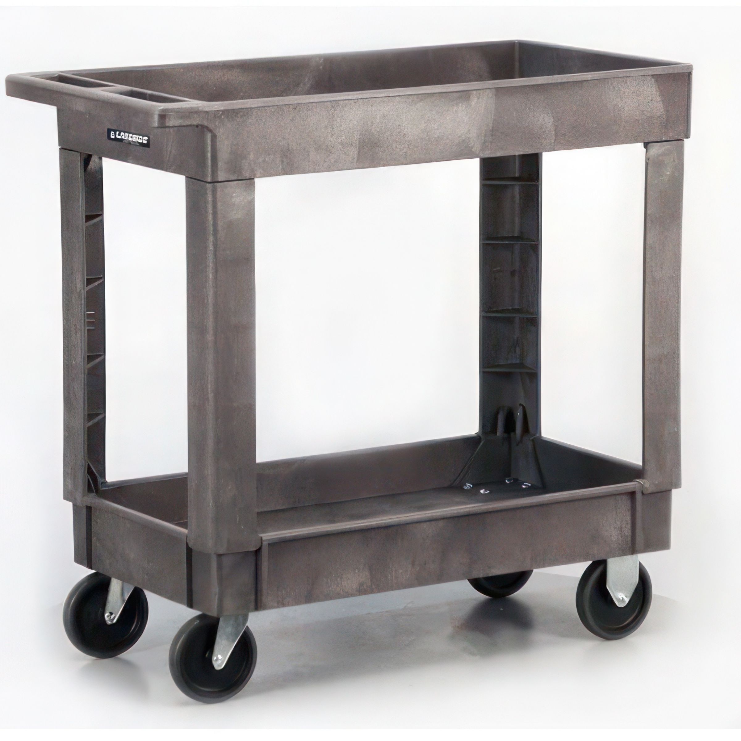 Lakeside 2521 Plastic Utility Cart with (2) 16 x 30 1/3-in. Deep Well  Shelves, 500-Lb. Capacity