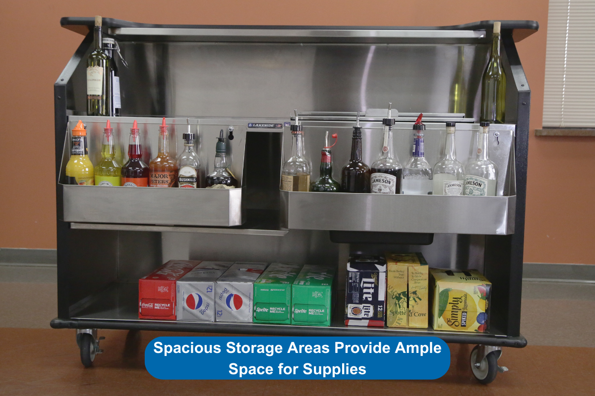 Spacious Storage Areas Provide Ample Space for Supplies