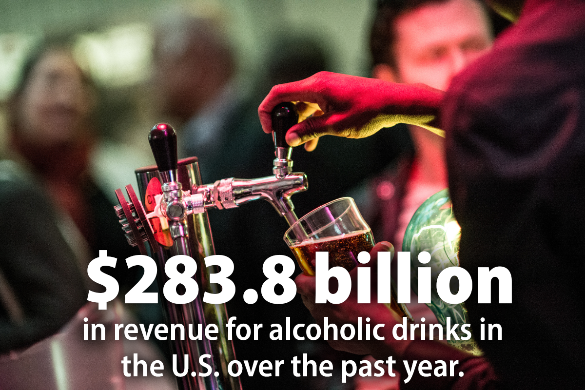 The Hidden Revenue Operators Are Missing in Portable Bars. $283.8 billion in revenue for alcoholic drinks in the U.S. over the past year.