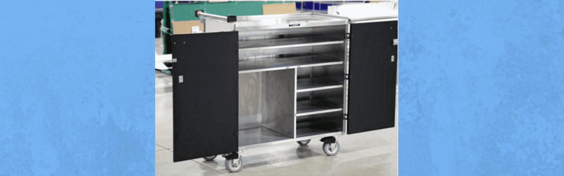 custom delivery and bussing cart