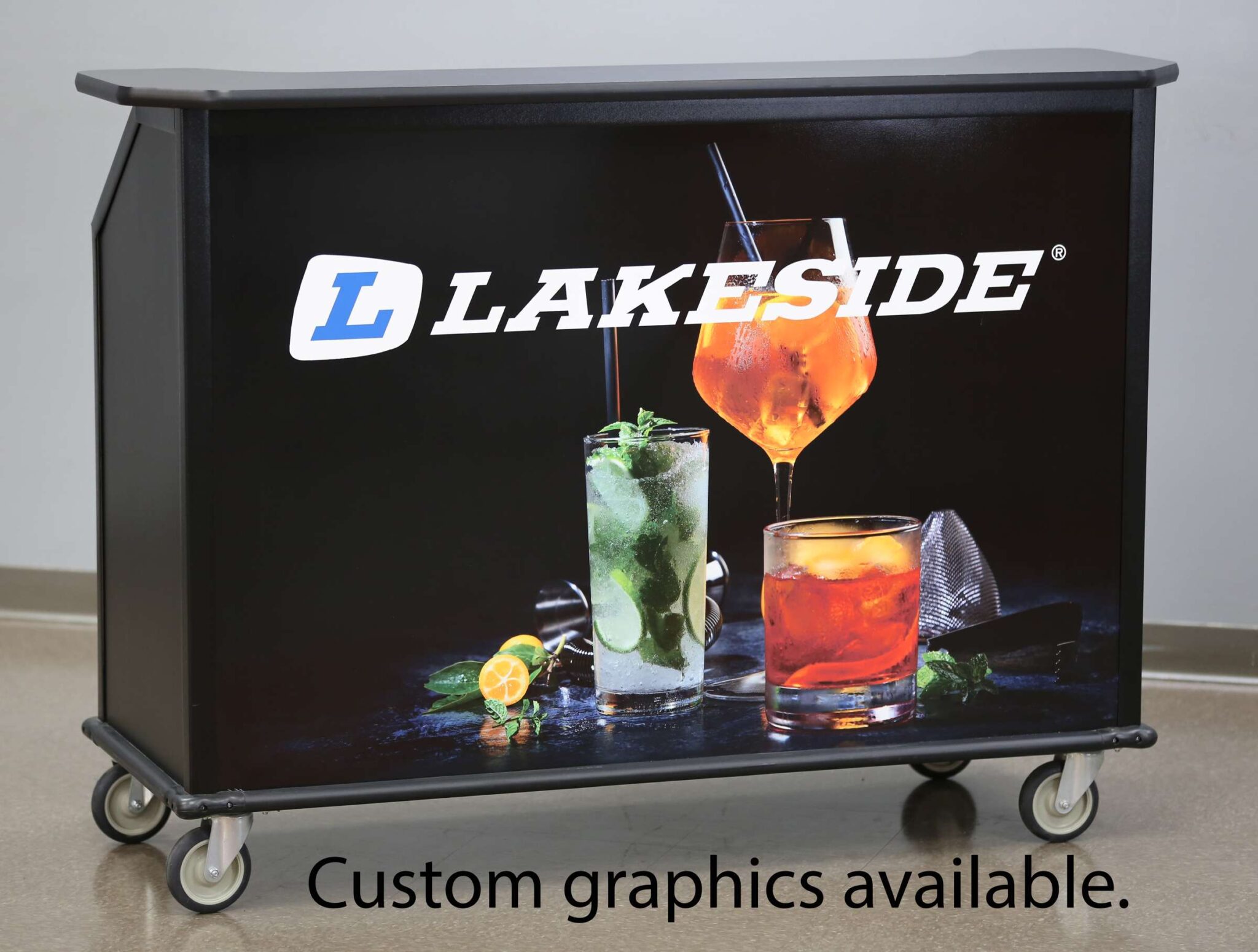 Lakeside 887 Portable Beverage Bar with (1) 40-Lb. Ice Bin, (2) Speed ...