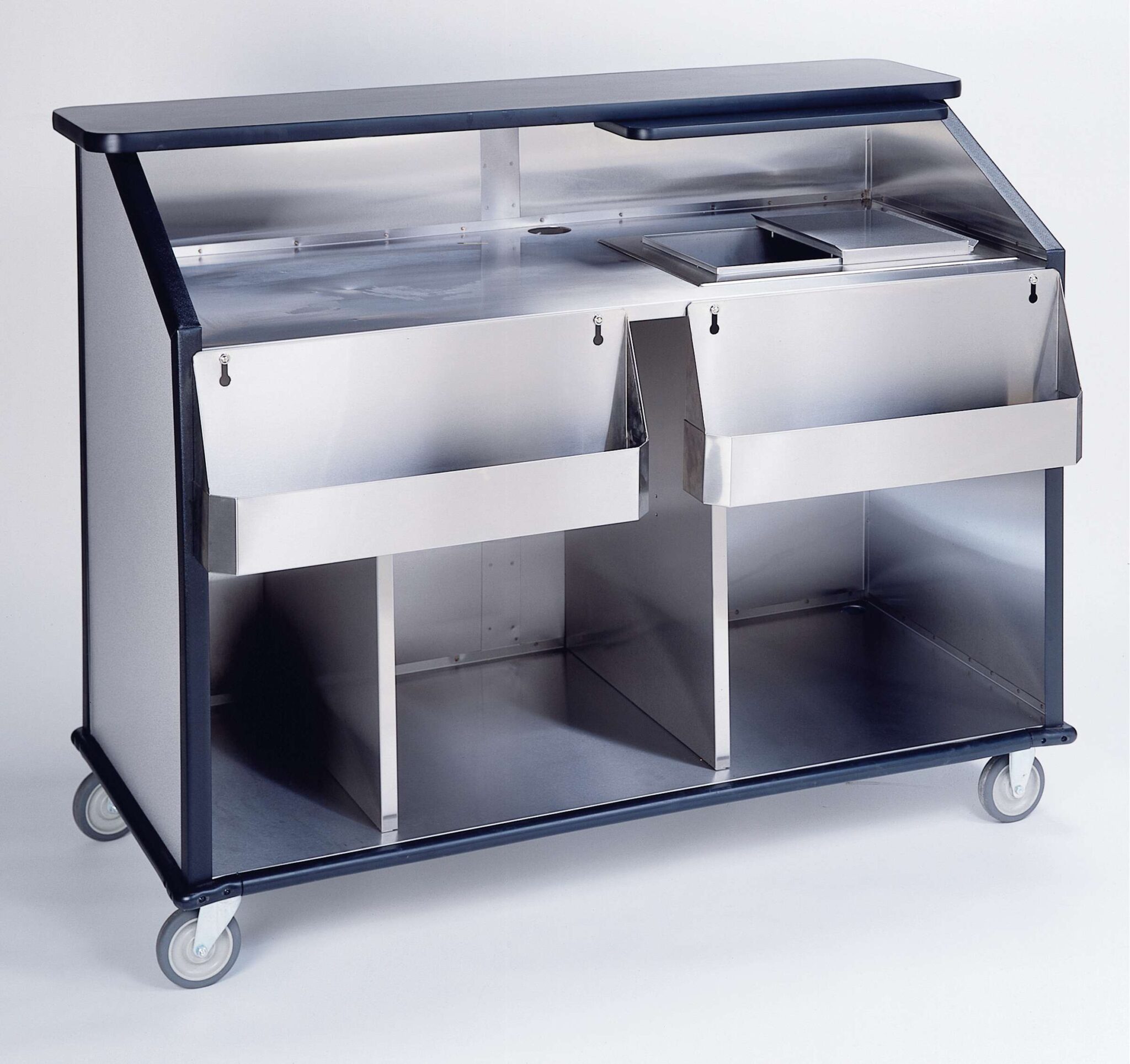 Geneva 76889 Portable Beverage Bar with (1) 70-Lb. Ice Bin, (2) Speed ...