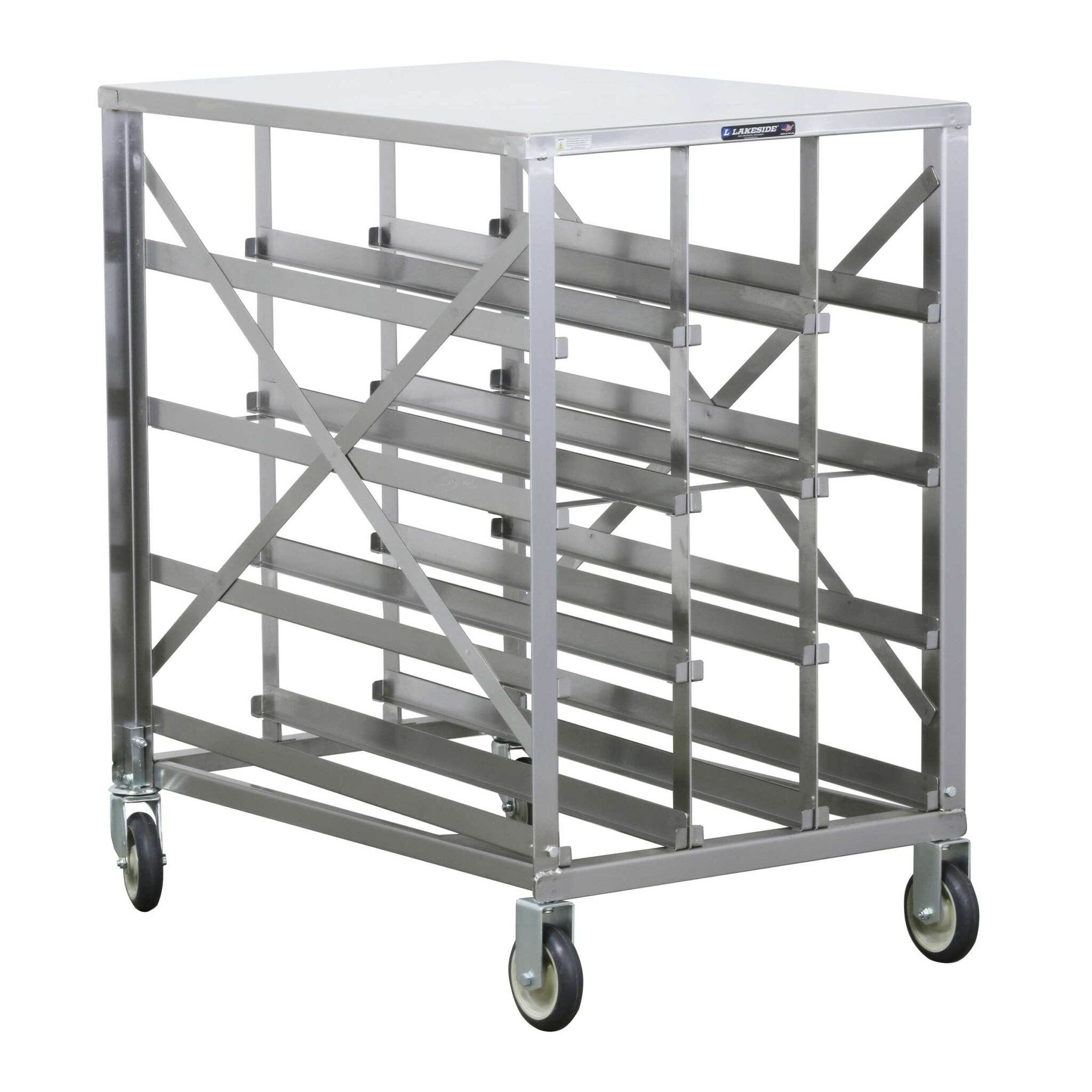Stationary Material Racking Lakeside 478 Up to 192 Can Capacity Stationary Can Rack - Lakeside ...