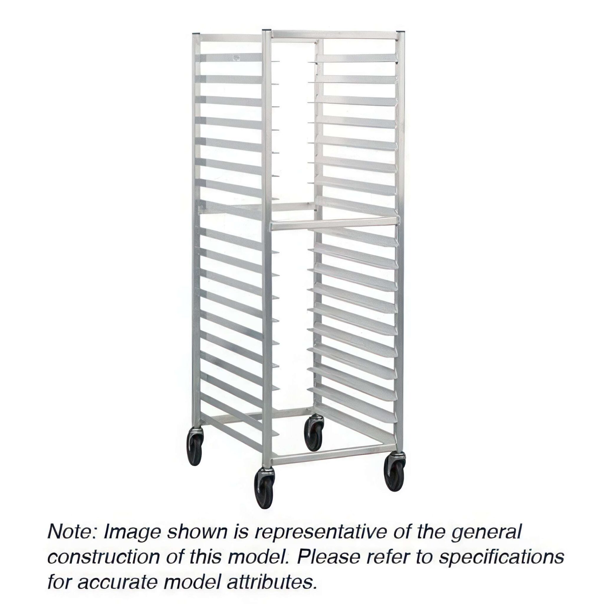 Lakeside 8534 Aluminum Sheet Pan Rack with 12 Sets of Universal Ledges ...