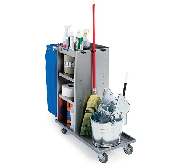 All-Metal Housekeeping Cart