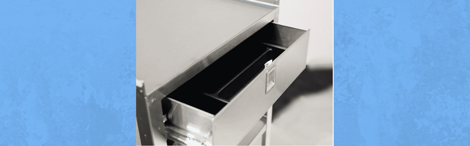 utility stand enclosed drawers